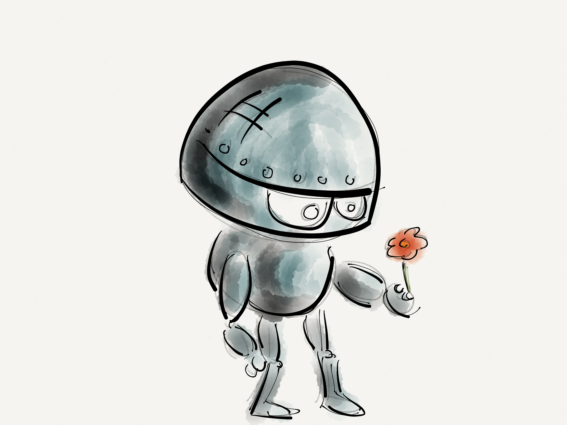 robot-con-fiore